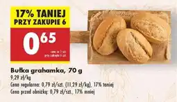 Biedronka bułka grahamka 70 g oferta