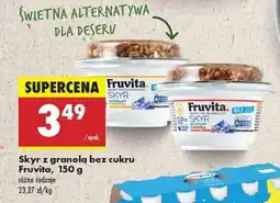 Biedronka Skyr z granolą bez cukru Fruvita, 150 g oferta