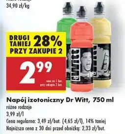 Biedronka Napój Izotoniczny Dr Witt 750 ml oferta