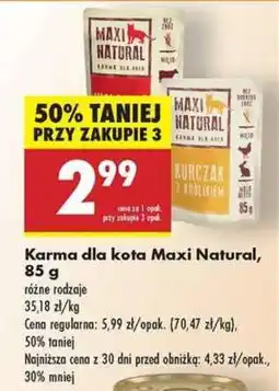 Biedronka Karma dla kota Maxi Natural 85 g oferta