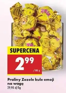 Biedronka Praliny Zozole kule emoji na wagę oferta