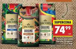 Biedronka Kawa ziarnista Jacobs Origins, 1 kg oferta