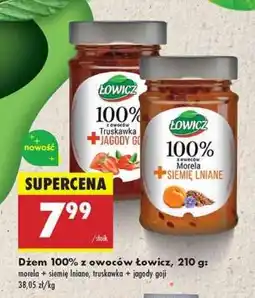 Biedronka Dżem 100% z owoców Łowicz, 210 g oferta