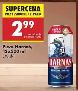 Biedronka Piwo Harnas 12x500 ml oferta
