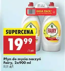 Biedronka Płyn do mycia naczyń Fairy 2x900 ml oferta