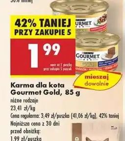 Biedronka Karma dla kota Gourmet Gold, 85 g oferta