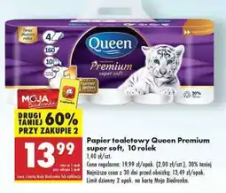 Biedronka Papier toaletowy Queen Premium super soft, 10 rolek oferta
