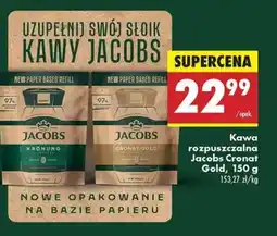 Biedronka Kawa rozpuszczalna Jacobs Cronat Gold, 150 g oferta