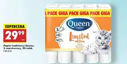 Biedronka Papier toaletowy Queen, 3-warstwowy, 50 rolek oferta