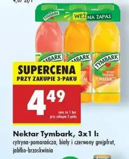 Biedronka Nektar Tymbark, 3x1 l oferta
