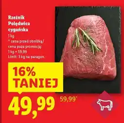 Lidl RZEŹNIK Polędwica cygańska oferta