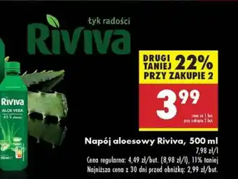 Biedronka Napój aloesowy Riviva, 500 ml oferta