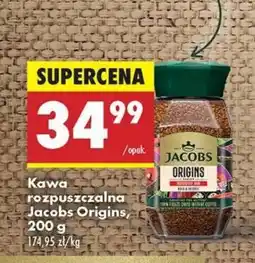 Biedronka Kawa rozpuszczalna Jacobs Origins, 200 g oferta