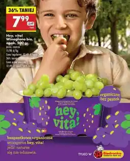 Biedronka Hey, vita! Winogrono bio, opak. 500 g oferta