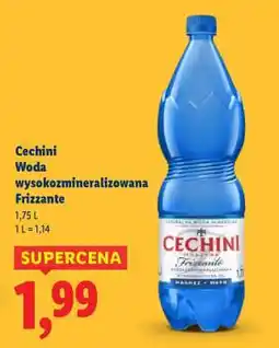 Lidl Cechini Woda wysokozmineralizowana Frizzante oferta