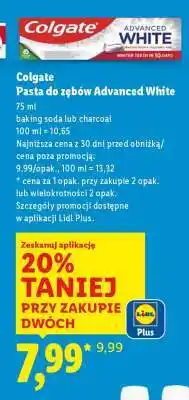 Lidl COLGATE Pasta do zębów Advanced White oferta