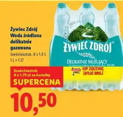 Lidl ŻYWIEC ZDRÓJ Woda źródlana delikatnie gazowana oferta