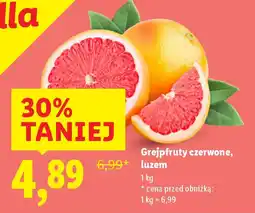 Lidl Grejpfruty czerwone, luzem oferta