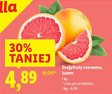 Lidl Grejpfruty czerwone, luzem oferta