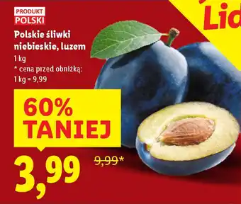 Lidl Polskie śliwki niebieskie, luzem oferta