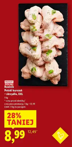 Lidl Rzeźnik Polski kurczak - skrzydła, XXL oferta