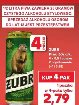 Kaufland Piwo Żubr oferta