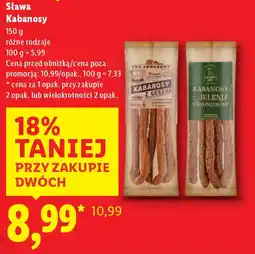 Lidl Sława Kabanosy oferta