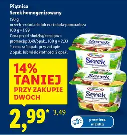 Lidl Piątnica Serek homogenizowany oferta