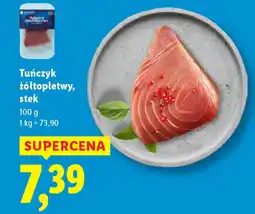 Lidl Tuńczyk żółtopłetwy, stek oferta