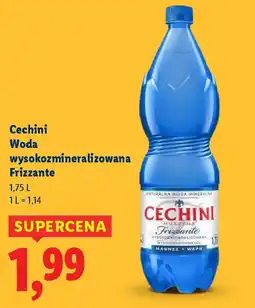 Lidl Cechini Woda wysokozmineralizowana Frizzante oferta