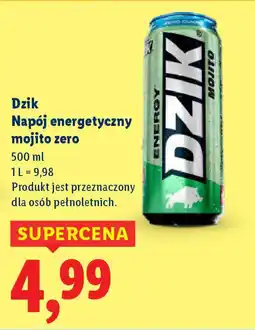 Lidl Dzik Napój energetyczny mojito zero oferta