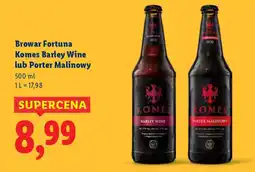 Lidl Browar Fortuna Komes Barley Wine lub Porter Malinowy oferta