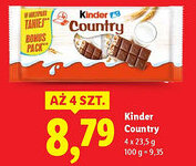 Lidl Kinder Country oferta