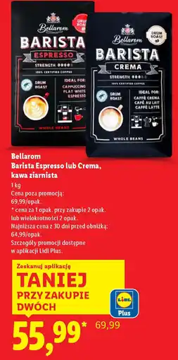 Lidl Bellarom Barista Espresso lub Crema, kawa ziarnista oferta