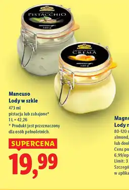 Lidl Mancuso Lody w szkle oferta