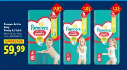 Lidl Pampers Active Baby Pantsy 4, 5 lub 6 oferta