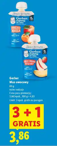 Lidl Gerber Mus owocowy oferta