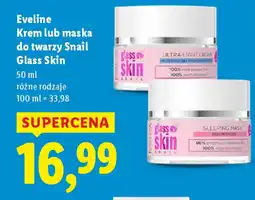 Lidl Eveline Krem lub maska do twarzy Snail Glass Skin oferta