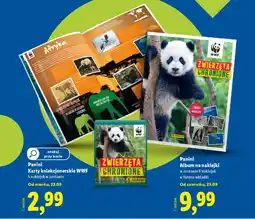 Lidl Panini Karty kolekcjonerskie WWF oferta