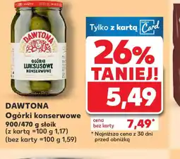 Kaufland Ogórki konserwowe Dawtona oferta