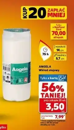 Kaufland Wkład olejowy 75h Angela oferta
