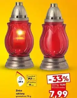 Kaufland Znicz szklany oferta
