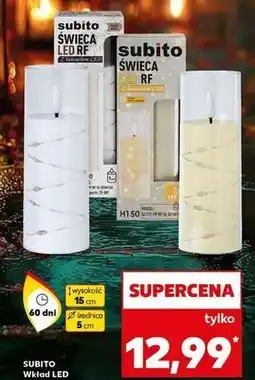 Kaufland Wkład led świeca 15 cm 60 dni Subito oferta