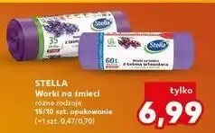 Kaufland Worki na śmieci z taśmą ściągającą lawendowe 60 l Stella Pack oferta