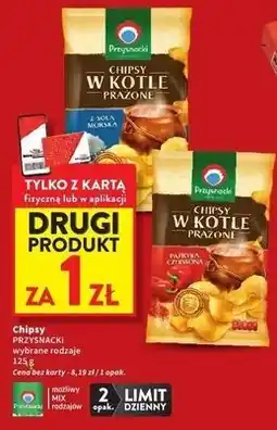 Intermarche Chipsy w kotle prażone z papryką Przysnacki oferta