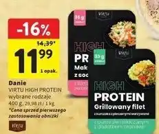 Intermarche Makaron świderki z soczewicy Virtu High Protein oferta