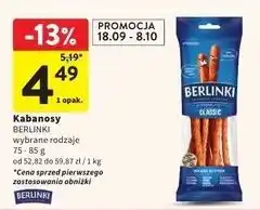 Intermarche Kabanosy classic Morliny Berlinki oferta