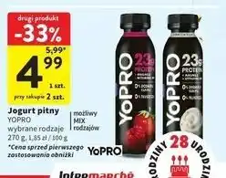 Intermarche Jogurt truskawka-malina Danone Yopro oferta