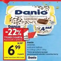 Intermarche Serek z kawałkami czekolady Danone Danio oferta