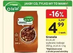 Intermarche Granola czekolada rodzynki i orzechy O La La! oferta